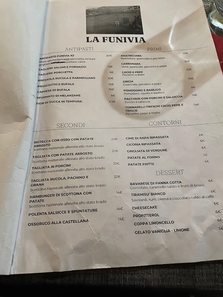 Menu_La Funivia_Castel Gandolfo_immagine_3