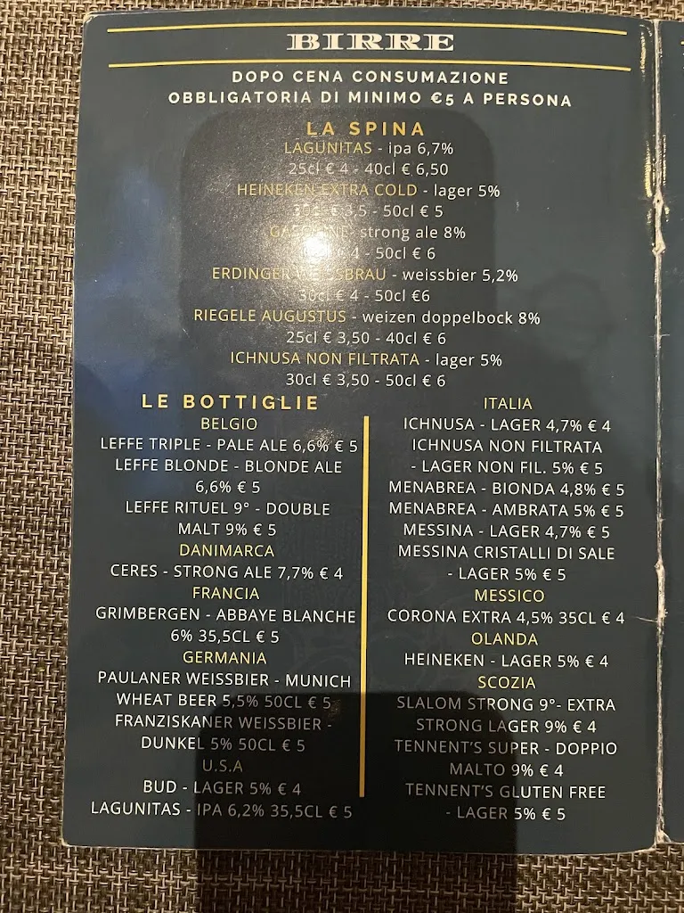 Menu_Tortuga Pub_Castel Gandolfo_image_1