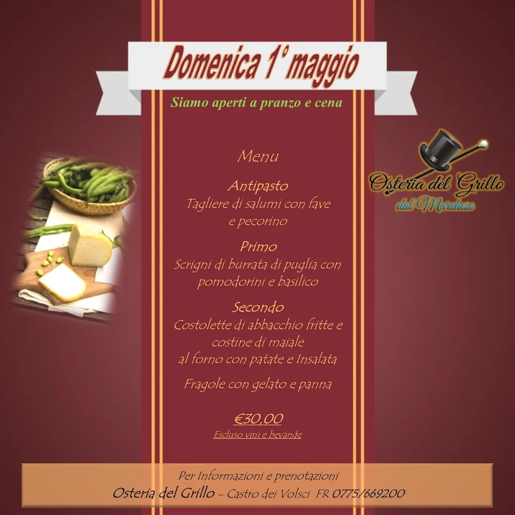 Menu_Osteria del Grillo - Dal Marchese_Castro dei Volsci_image_2
