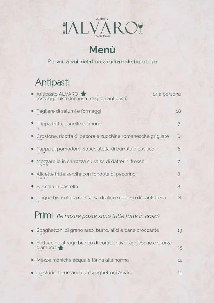 Menu_ALVARO Ristorante_Castelnuovo di Porto_immagine_2