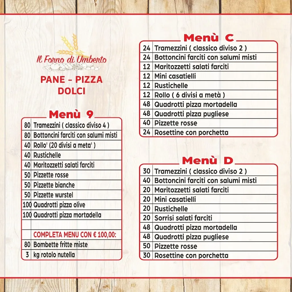 Menu_Il Forno di Umberto_Castelnuovo di Porto_image_2