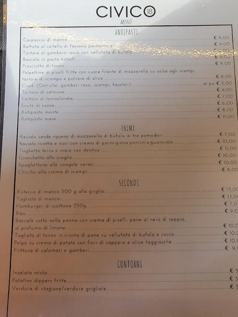 Menu_Bar - Ristorante 