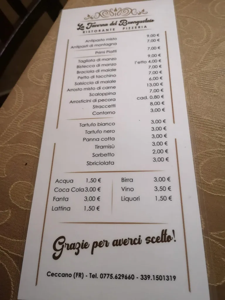 Menu_La Taverna del Buongustaio_Ceccano_image_1