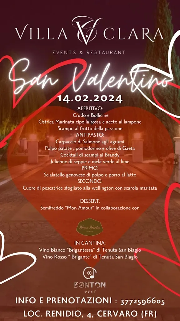 Menu_Villa Clara Events & Restaurant_Cervaro_image_1