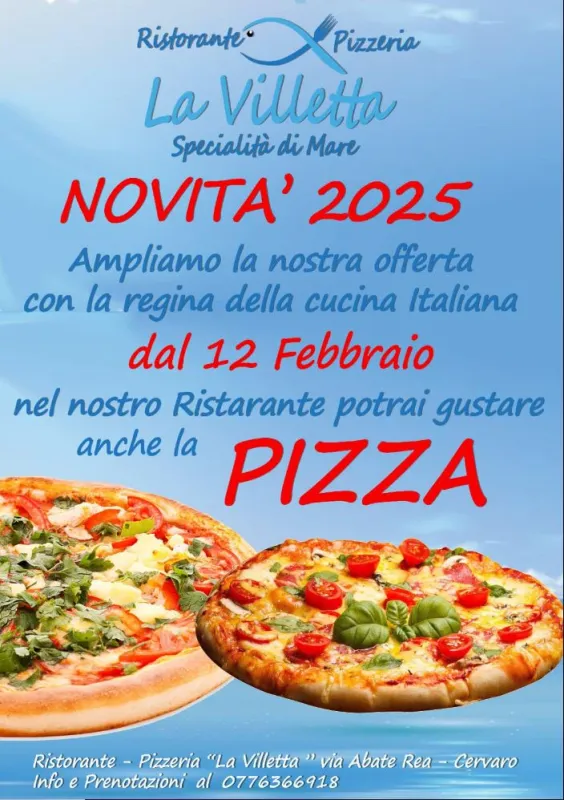 Menu_Ristorante Pizzeria La Villetta_Cervaro_immagine_1