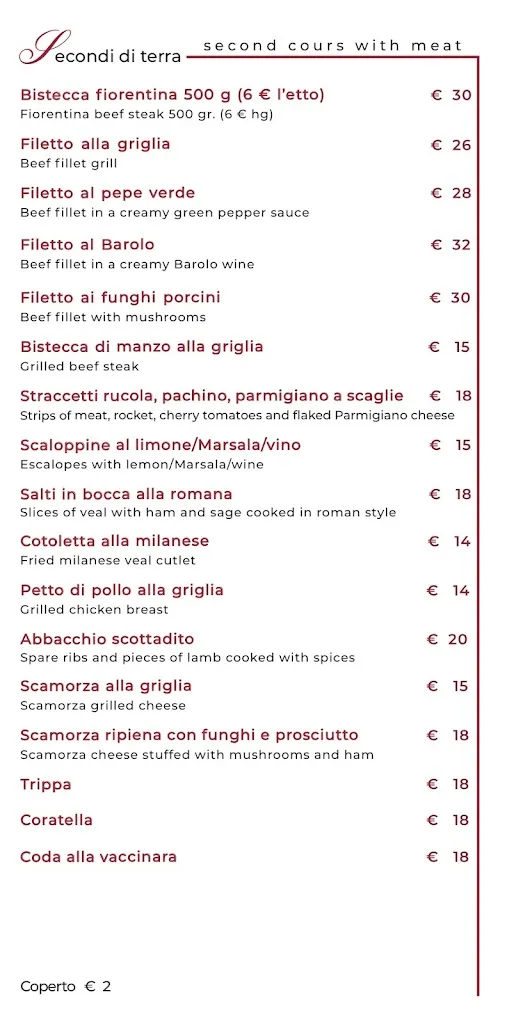 Menu_La Buca Romana_Città metropolitana di Roma Capitale_image_1