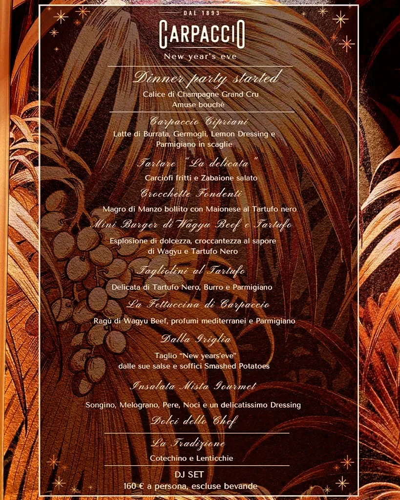 Menu_CARPACCIO beef restaurant_Città metropolitana di Roma Capitale_image_1