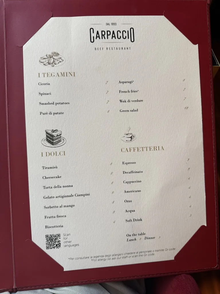 Menu_CARPACCIO beef restaurant_Città metropolitana di Roma Capitale_image_4