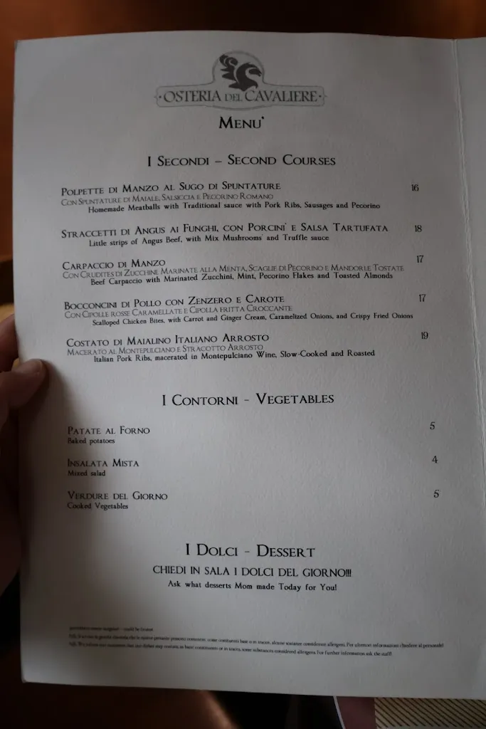 Menu_Osteria del Cavaliere_Città metropolitana di Roma Capitale_image_3