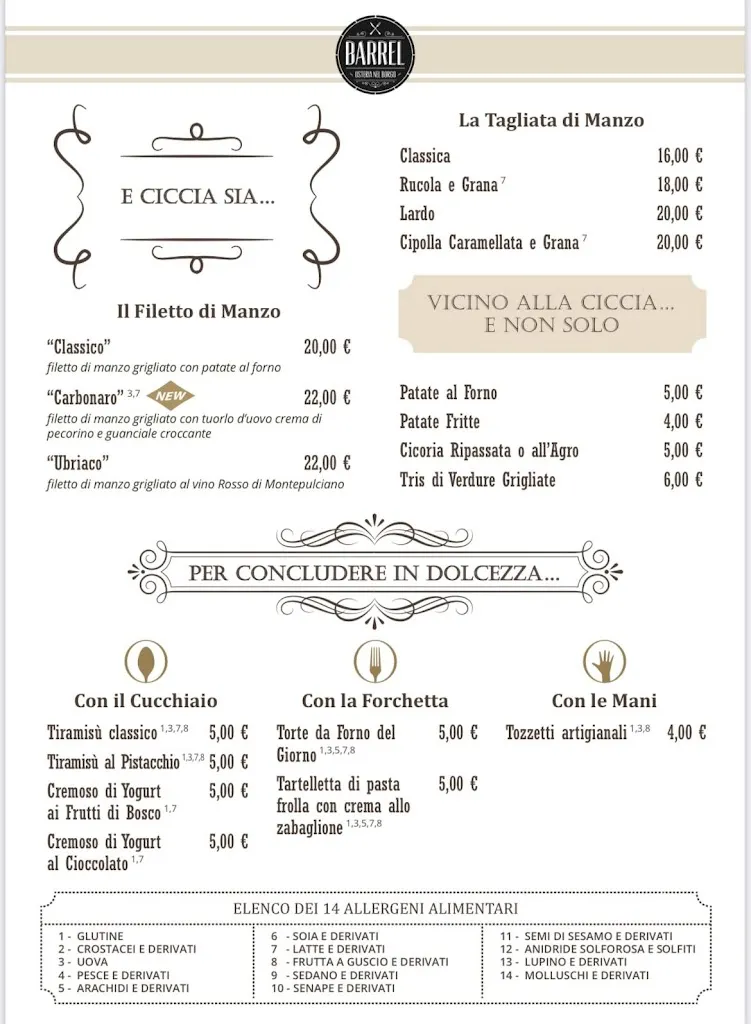 Menu_Barrel Osteria nel Borgo_Cerveteri_image_3