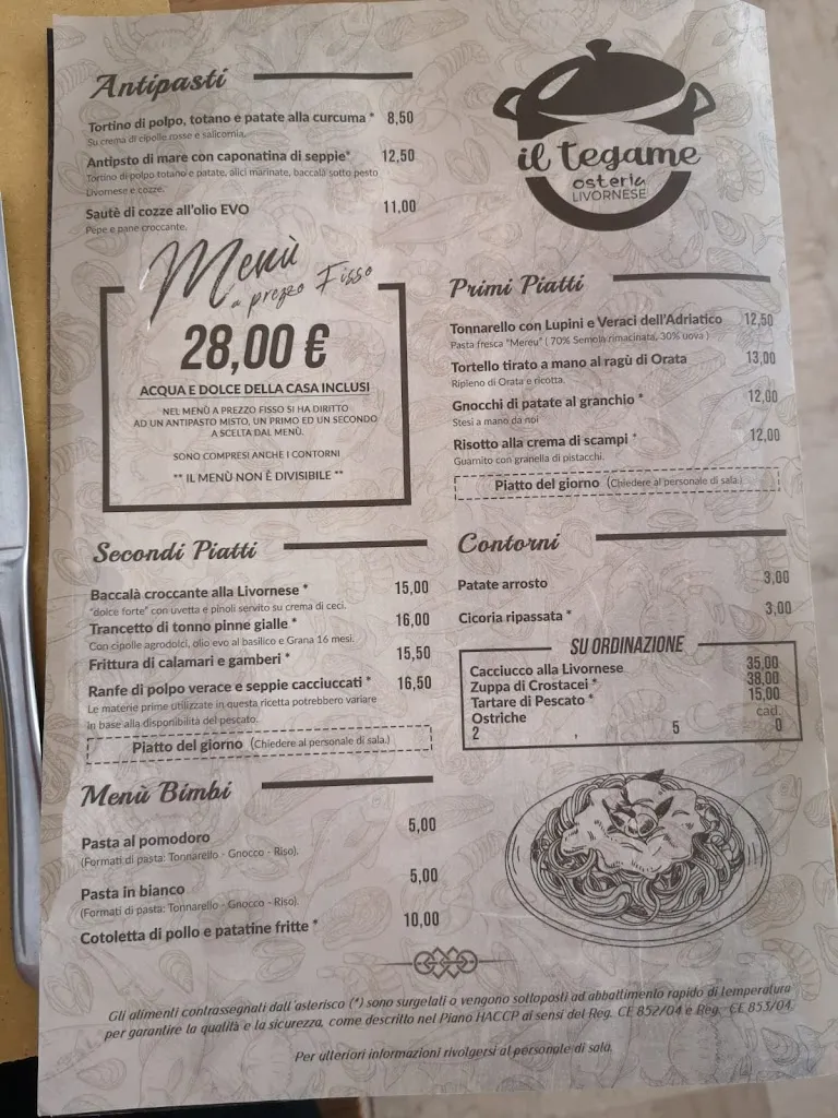 Menu_Il Tegame Osteria Livornese_Cerveteri_image_1