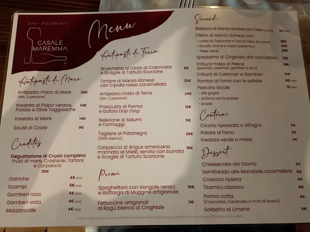 Menu_Trattoria Casale Maremma_Cerveteri_immagine_1