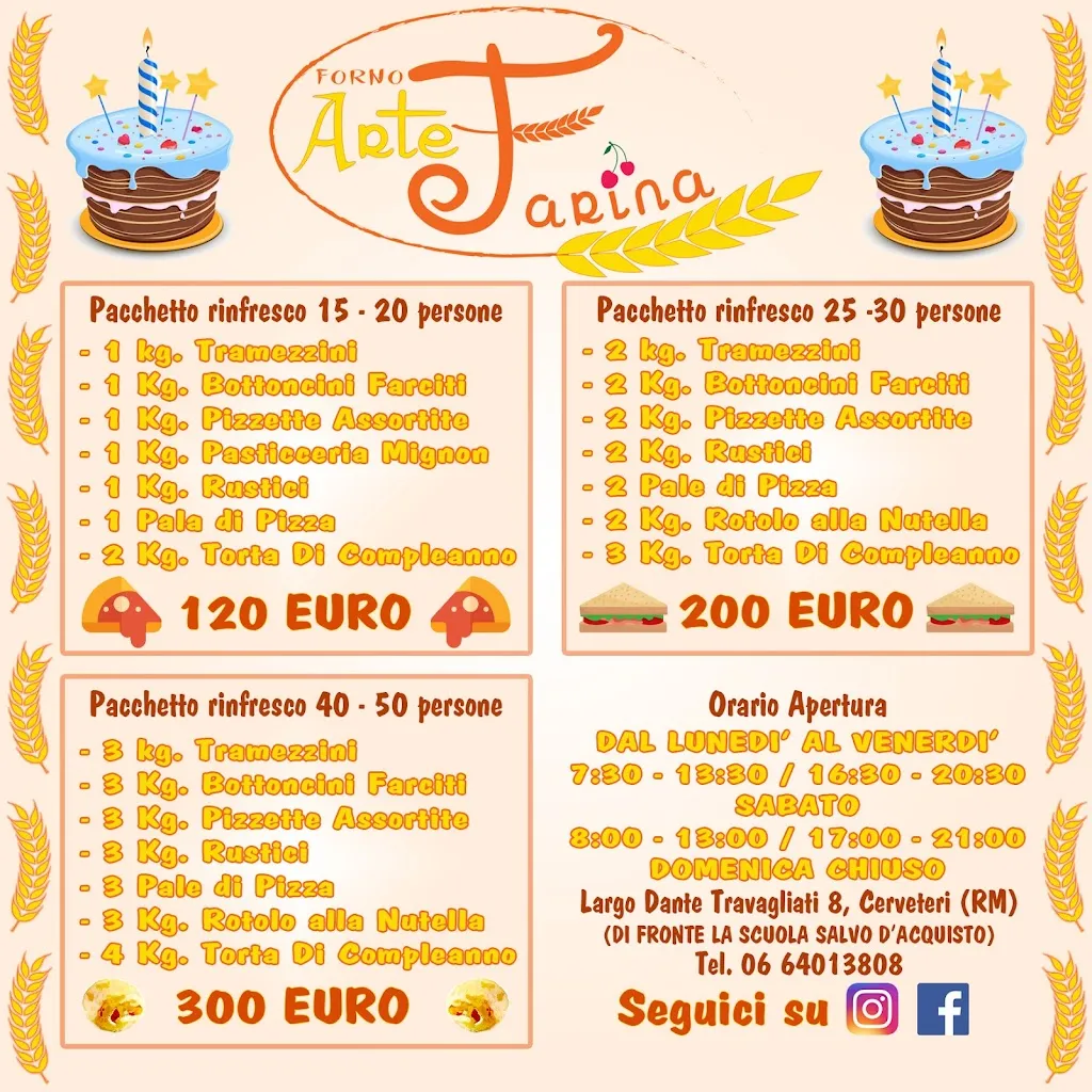 Menu_Forno Artefarina Cerveteri con Glutine_Cerveteri_immagine_3