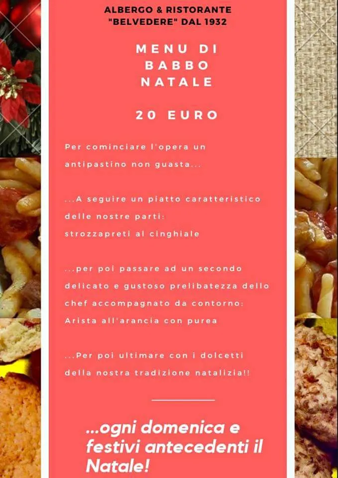 Menu_Albergo & Ristorante Belvedere dal 1932_Collalto Sabino_immagine_1