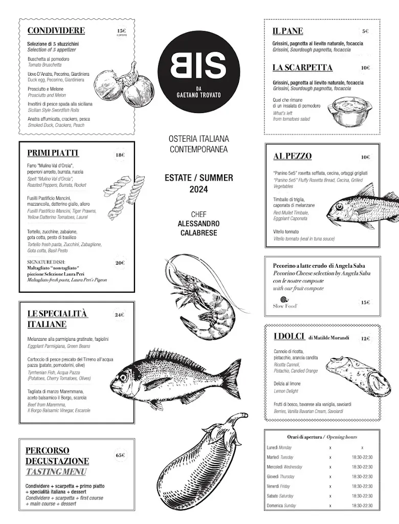 Menu_BIS OSTERIA ITALIANA CONTEMPORANEA_Colle del Pino_image_1
