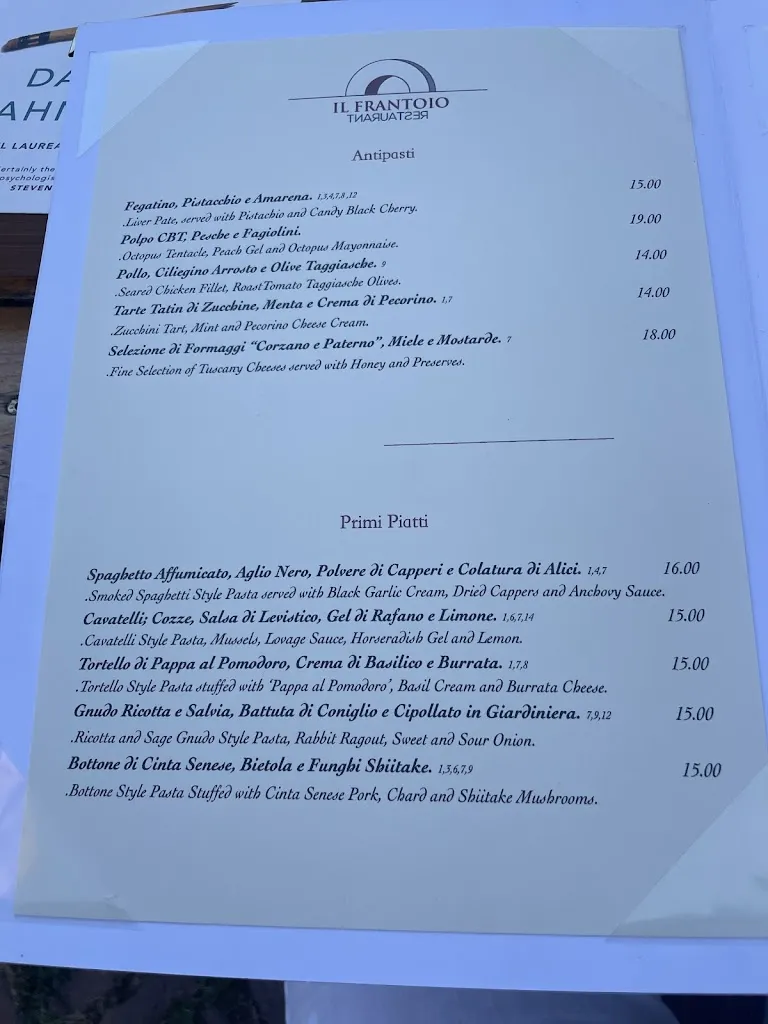 Menu_Ristorante Il Frantoio_Colle del Pino_image_1