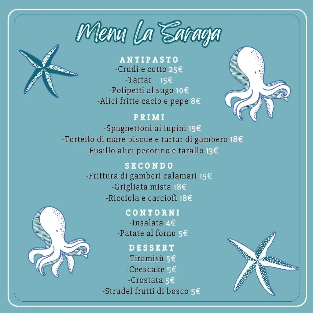 Menu_Osteria La Saraga_Cisterna di Latina_image_1