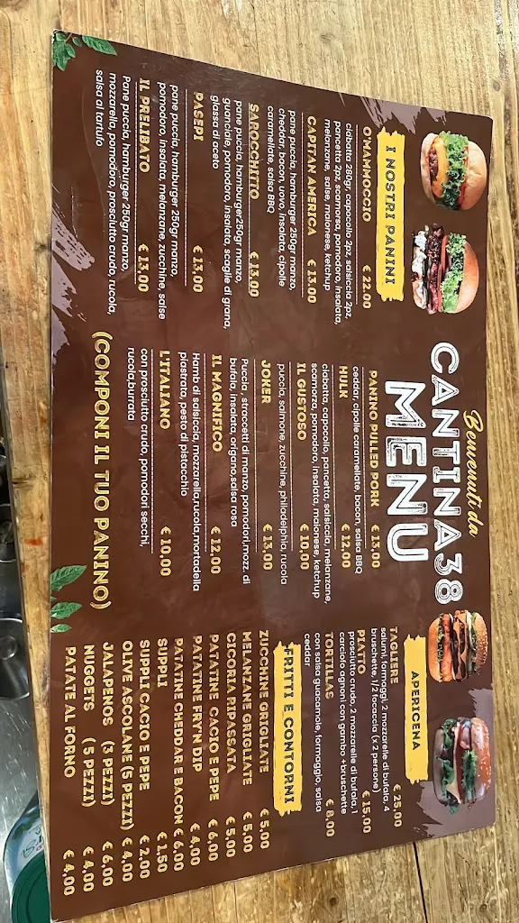 Menu_Cantina 38_Cisterna di Latina_image_1