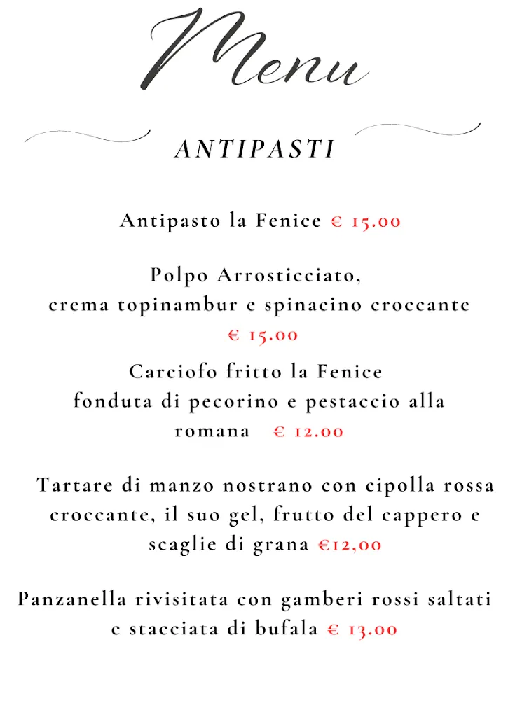 Menu_Bistrot la Fenice 2.0_Cisterna di Latina_image_3