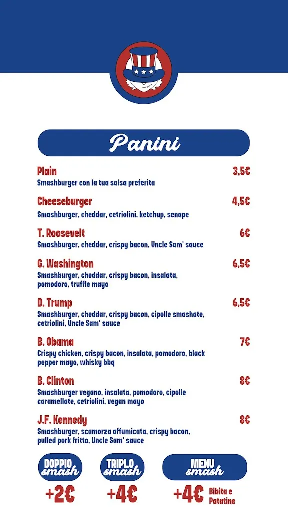 Menu_Uncle Sam - Smash & Fries_Cisterna di Latina_image_2