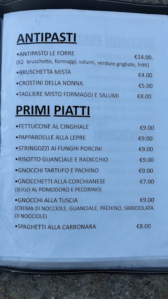 Menu_La Taverna Delle Forre_Corchiano_image_1