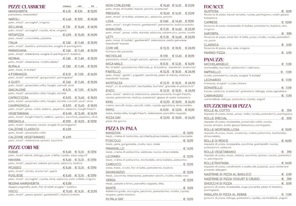 Menu_Ristorante Pizzeria Cori Me_Cori_image_1