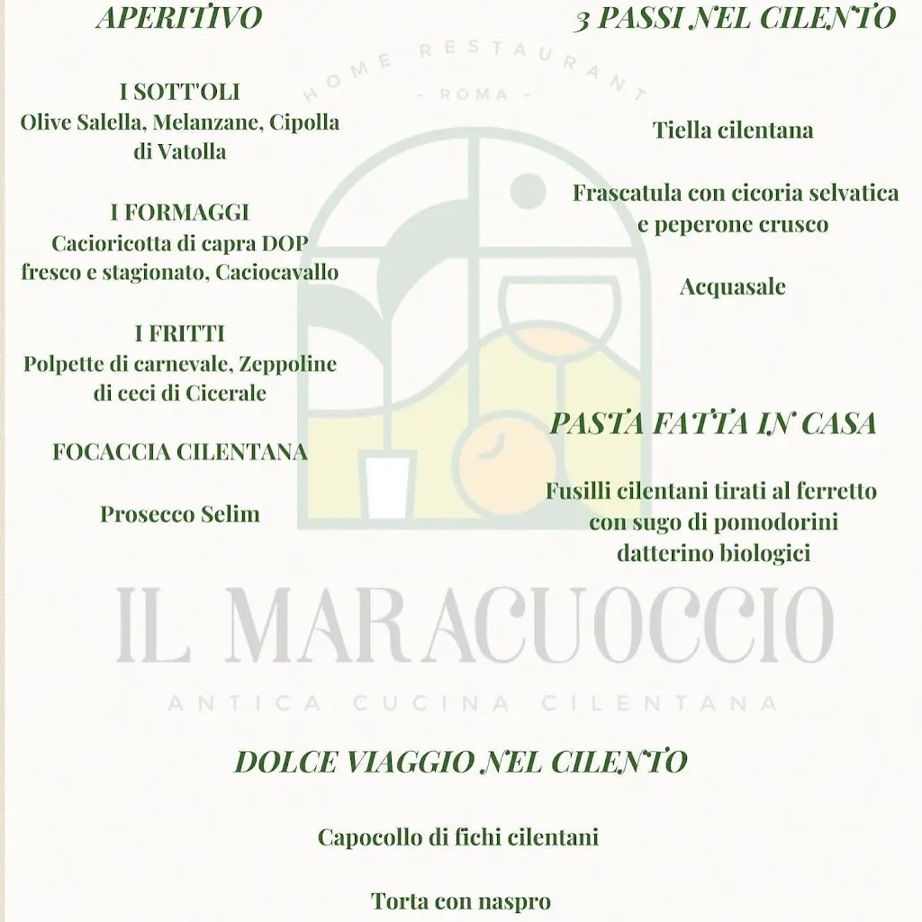 Menu_Home Restaurant Il Maracuoccio - Cucina Cilentana -_Corcolle_image_2