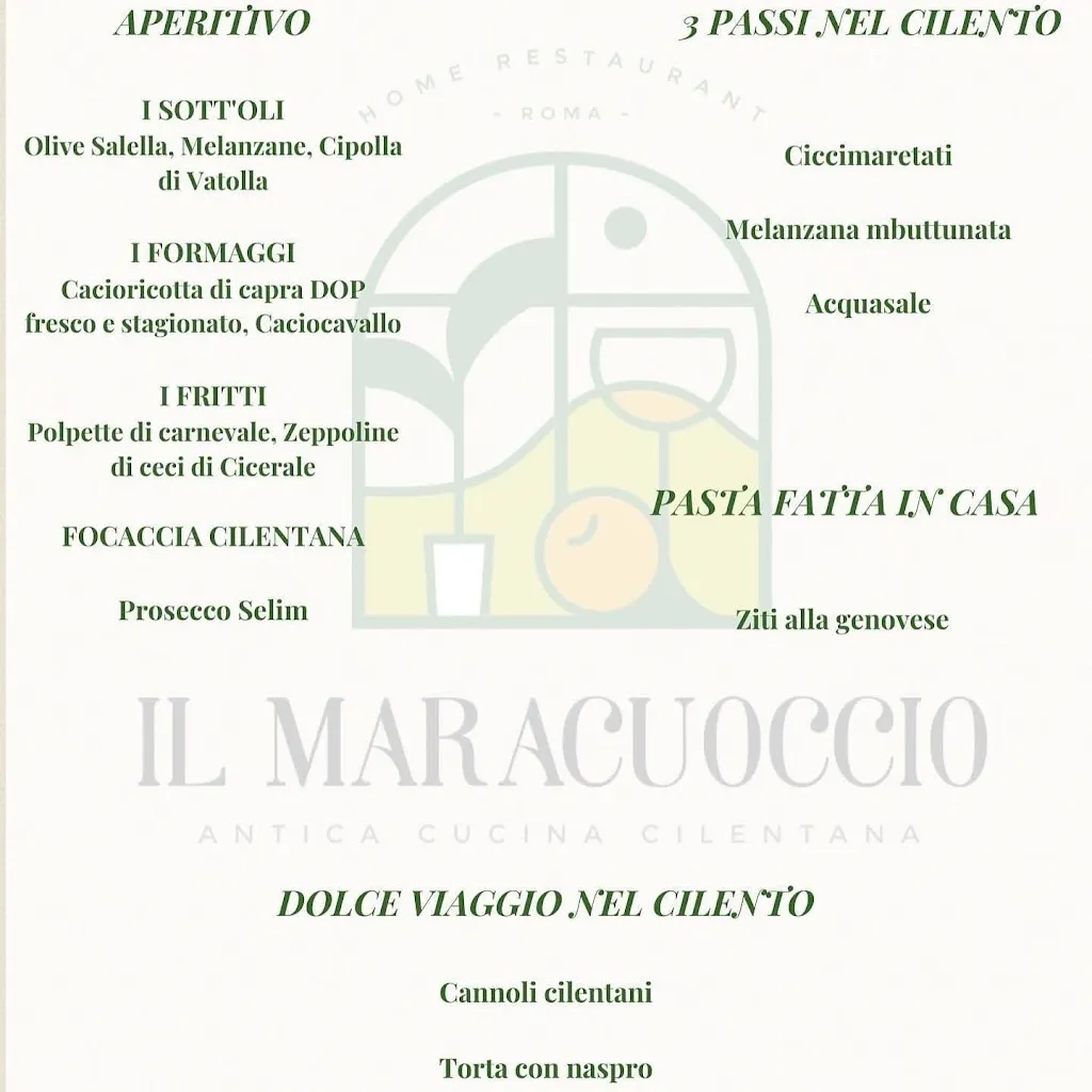 Menu_Home Restaurant Il Maracuoccio - Cucina Cilentana -_Corcolle_image_3