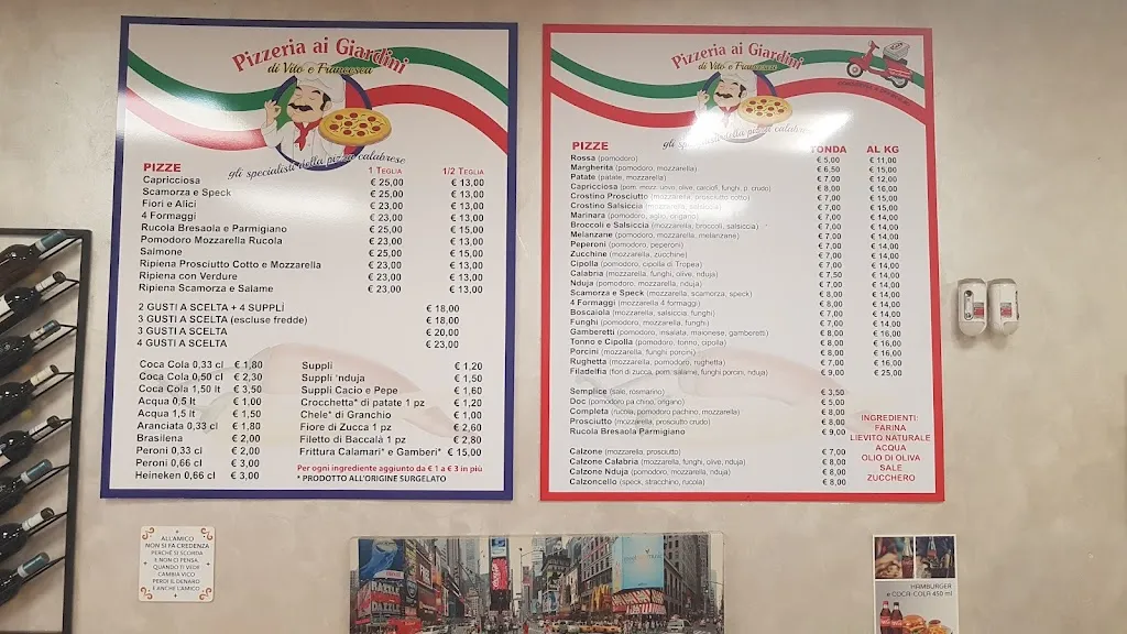Menu_Pizzeria Ai' Giardini via Cantiano n 56_Corcolle_image_1