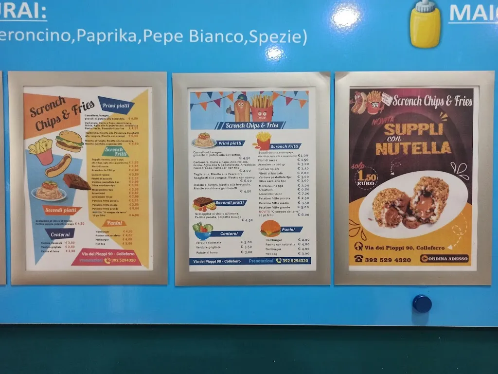 Menu_SCRONCH CHIPS & FRIES_Colleferro_image_4