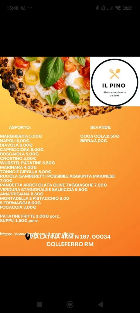 Menu_Il Pino_Colleferro_image_1