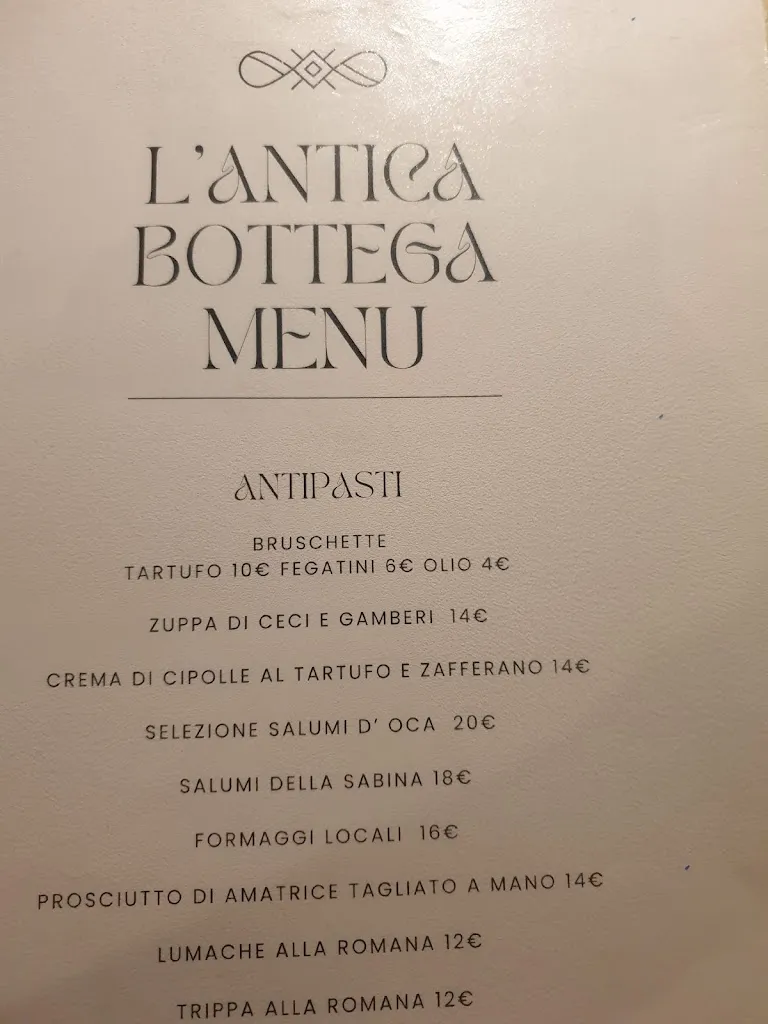 Menu_L'Antica Bottega_Fara in Sabina_immagine_1