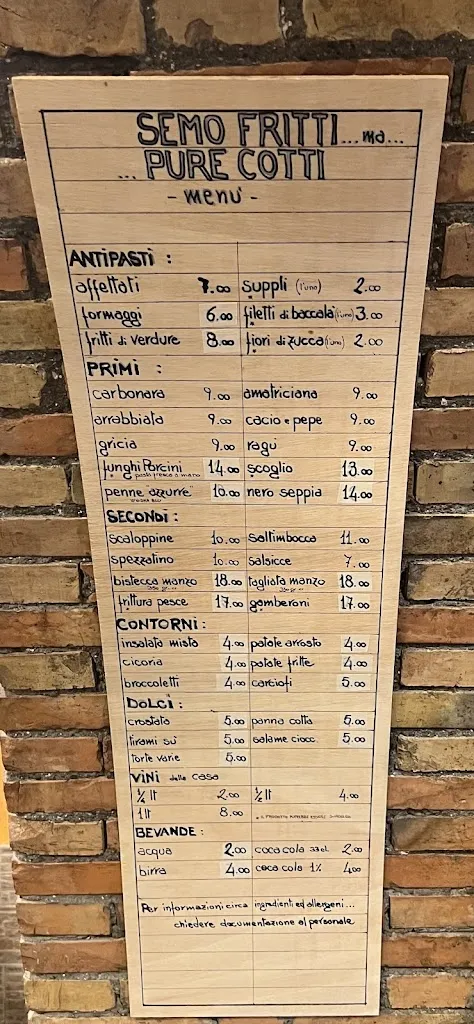 Menu_Semo fritti... Ma pure cotti_Fabrica di Roma_immagine_2