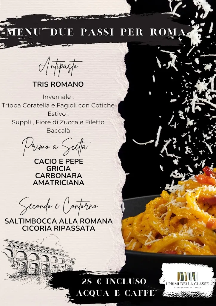 Menu_I Primi della Classe Ristorante e Pastificio_Fiano Romano_image_2