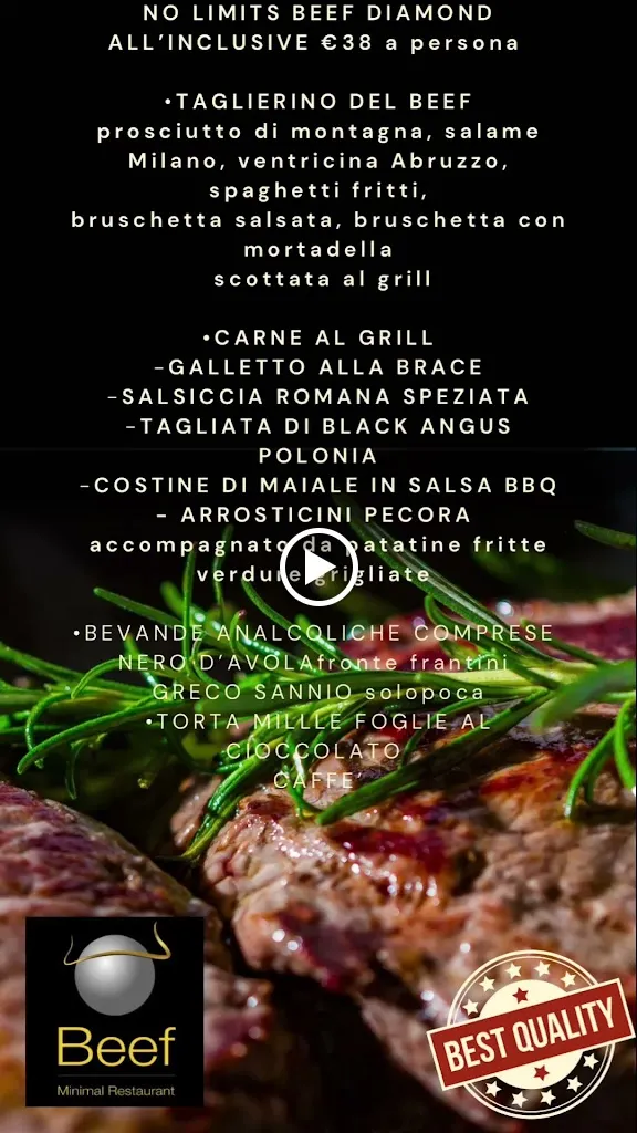 Menu_Beef Minimal Restaurant_Fiano Romano_image_1