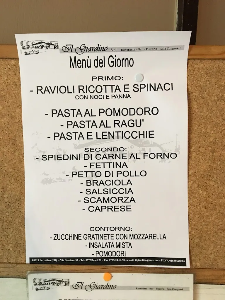 Menu_Il Giardino dal 1977 Pizzeria Ristorante_Ferentino_image_1