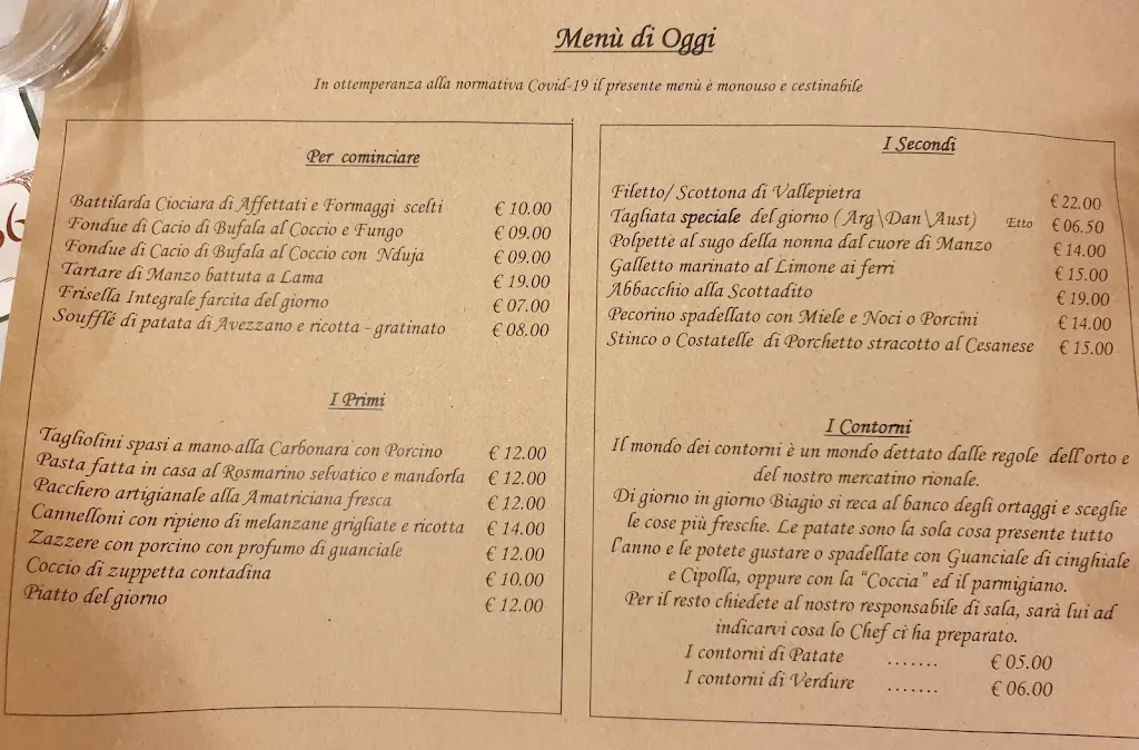 Menu_Ristorante La Taverna del Castello Hostaria Fiuggi_Fiuggi_image_1