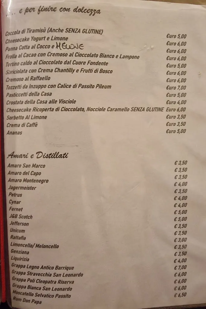 Menü_Ristorante - Coccole di Grano_Fiuggi_Bild_1