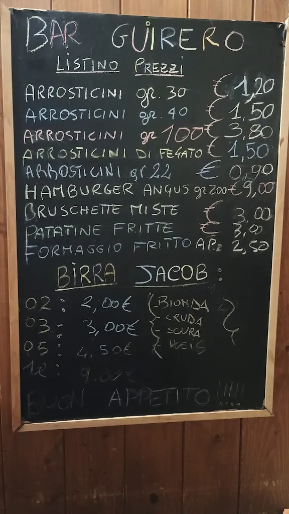 Menu_Bar Arrosticini El Guirero_Tossicia_immagine_1