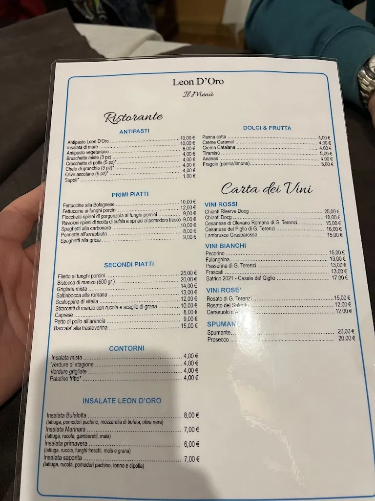 Menu_Ristorante Pizzeria Leon D'oro_Fiuggi_image_2