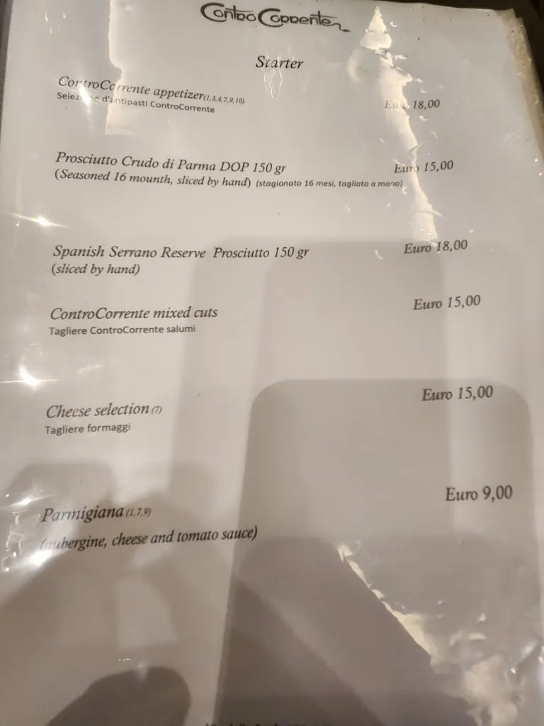 Menu_Contro Corrente Ristorante_Fiumicino-Isola Sacra_image_2