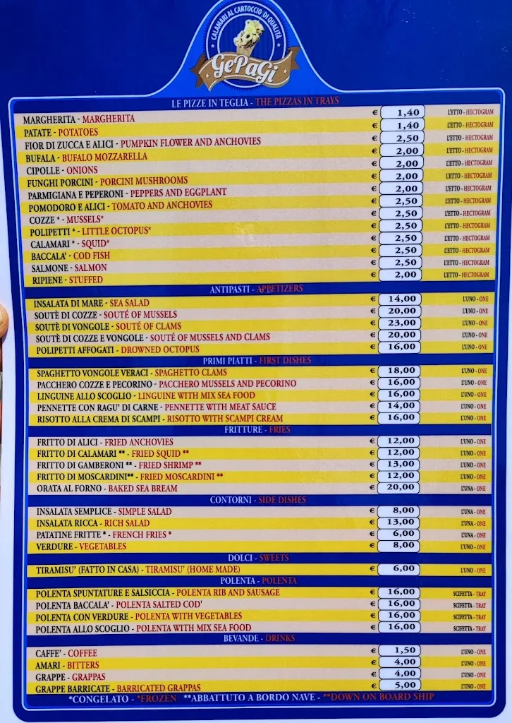 Menu_GePaGi FISH BISTRÓ Fiumicino_Fiumicino-Isola Sacra_image_1