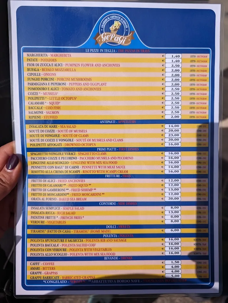 Menu_GePaGi FISH BISTRÓ Fiumicino_Fiumicino-Isola Sacra_image_3