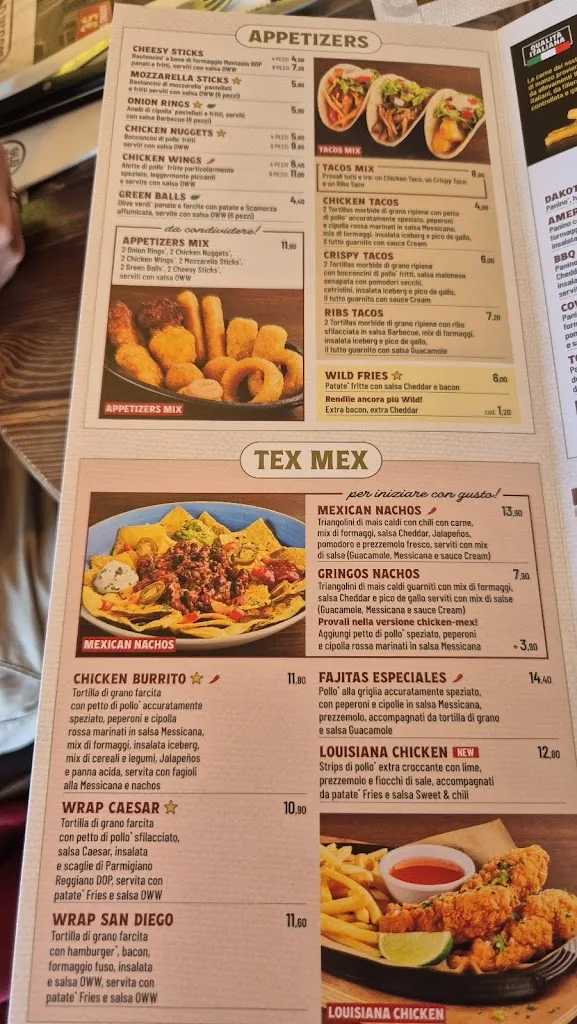 Menü_Old Wild West Fiumicino_Fiumicino-Isola Sacra_Bild_4