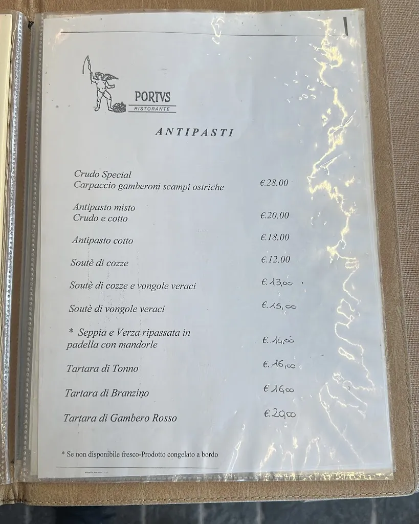 Menu_Ristorante Fiumicino - Ristorante di Pesce Portus_Fiumicino-Isola Sacra_image_2