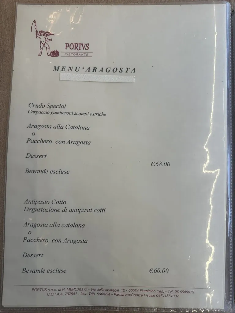 Menu_Ristorante Fiumicino - Ristorante di Pesce Portus_Fiumicino-Isola Sacra_image_4