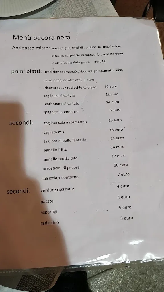 Menu_La Pecora Nera_Fiumicino-Isola Sacra_image_3