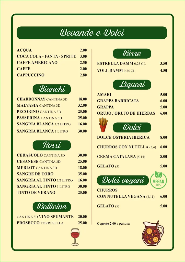 Menu_Osteria Iberica_Fiumicino-Isola Sacra_image_2