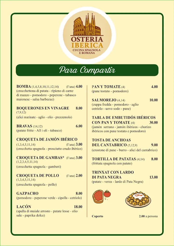 Menu_Osteria Iberica_Fiumicino-Isola Sacra_image_3