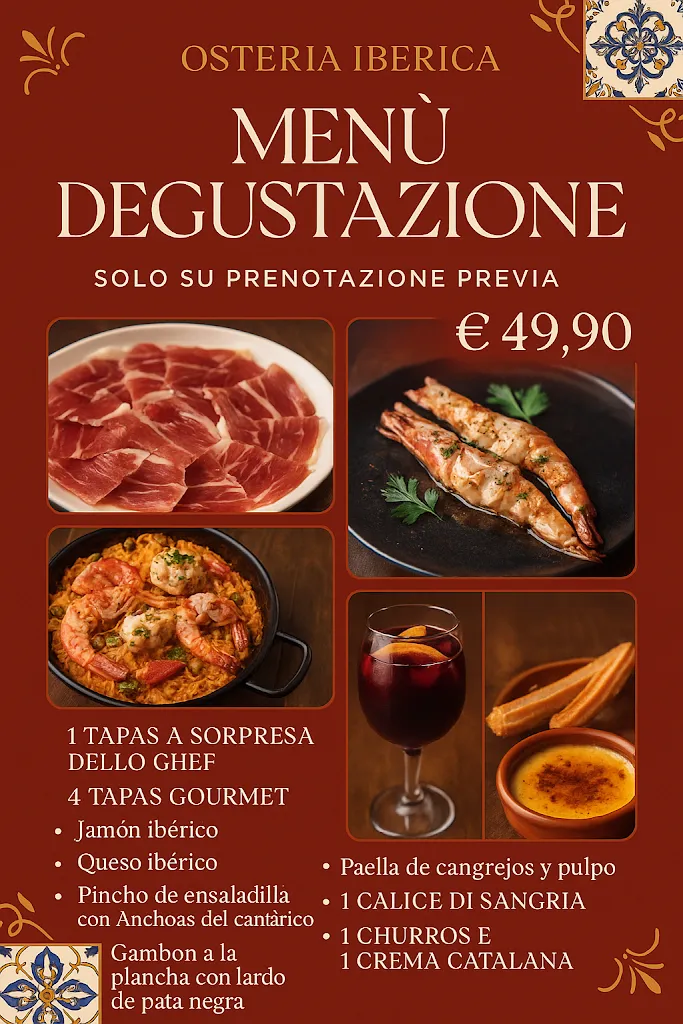 Menu_Osteria Iberica_Fiumicino-Isola Sacra_image_4